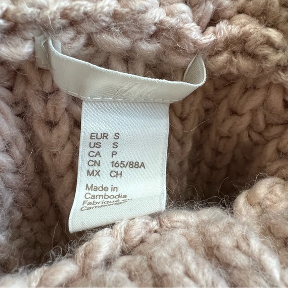 Chunky Knit Turtleneck Sweater Beige Tan Women’s Small - Picture 4 of 5